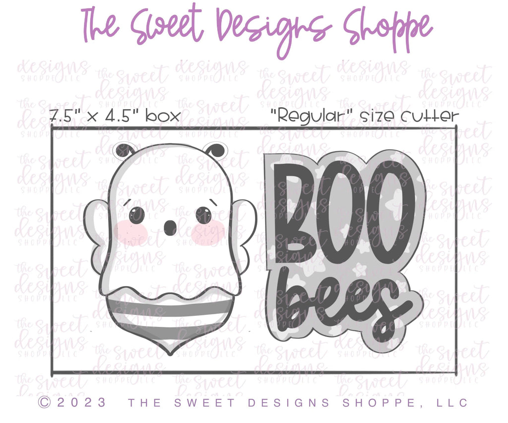 Cookie Cutters - BOO bees Cookie Cutter Set - 2 Piece Set - Cookie Cutters - Sweet Designs Shoppe - - ALL, Cookie Cutter, halloween, Promocode, regular sets, set, sets