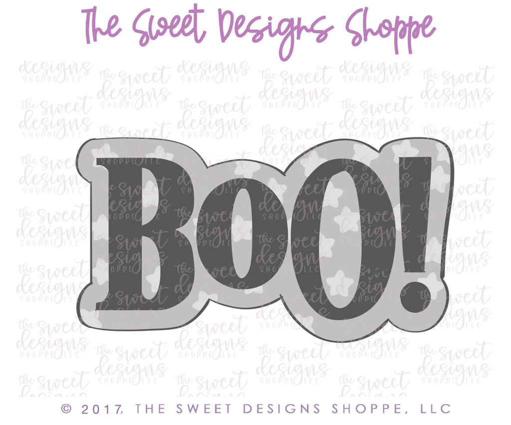 Cookie Cutters - BOO! - Cutter - Sweet Designs Shoppe - - 2021Top15, ALL, Boo, Cookie Cutter, Fall / Halloween, Font, Fonts, Halloween, monster, Monsters, Promocode, trick or treat