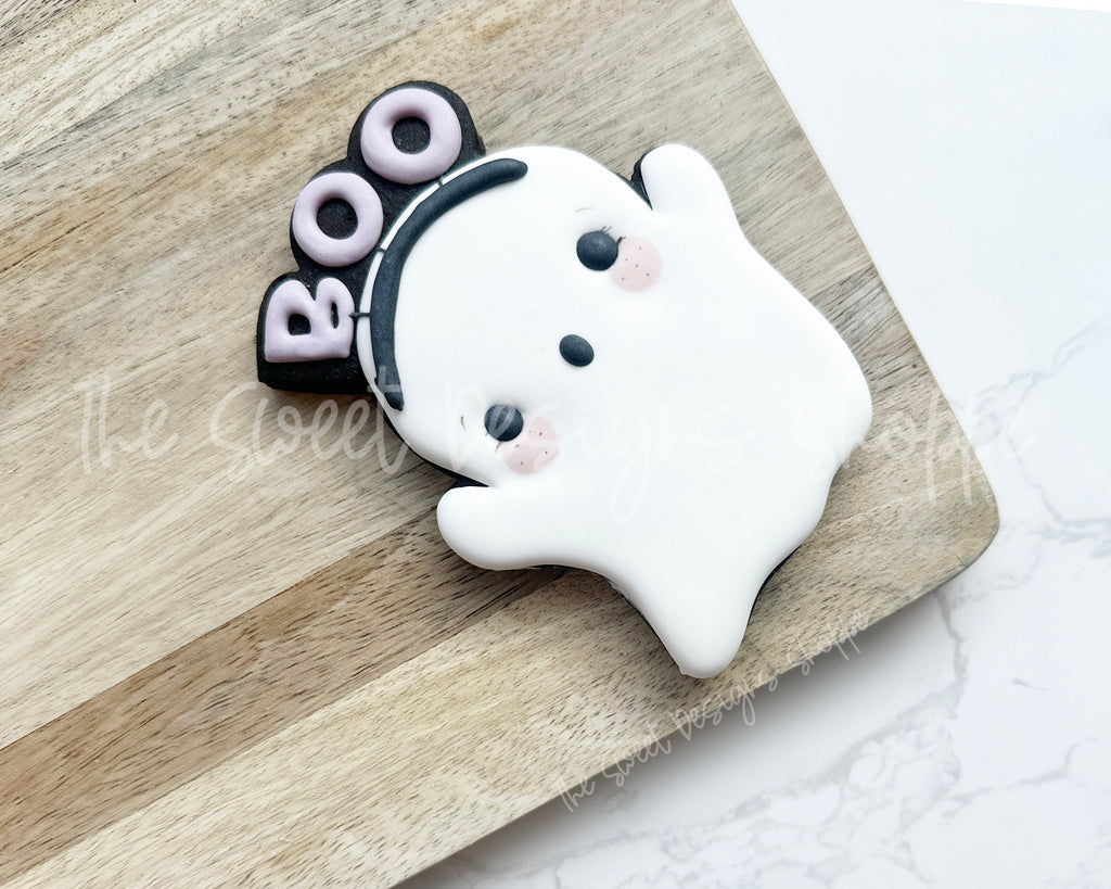 Cookie Cutters - Boo Headband Ghost - Cookie Cutter - The Sweet Designs Shoppe - - ALL, Cookie Cutter, halloween, new, Promocode