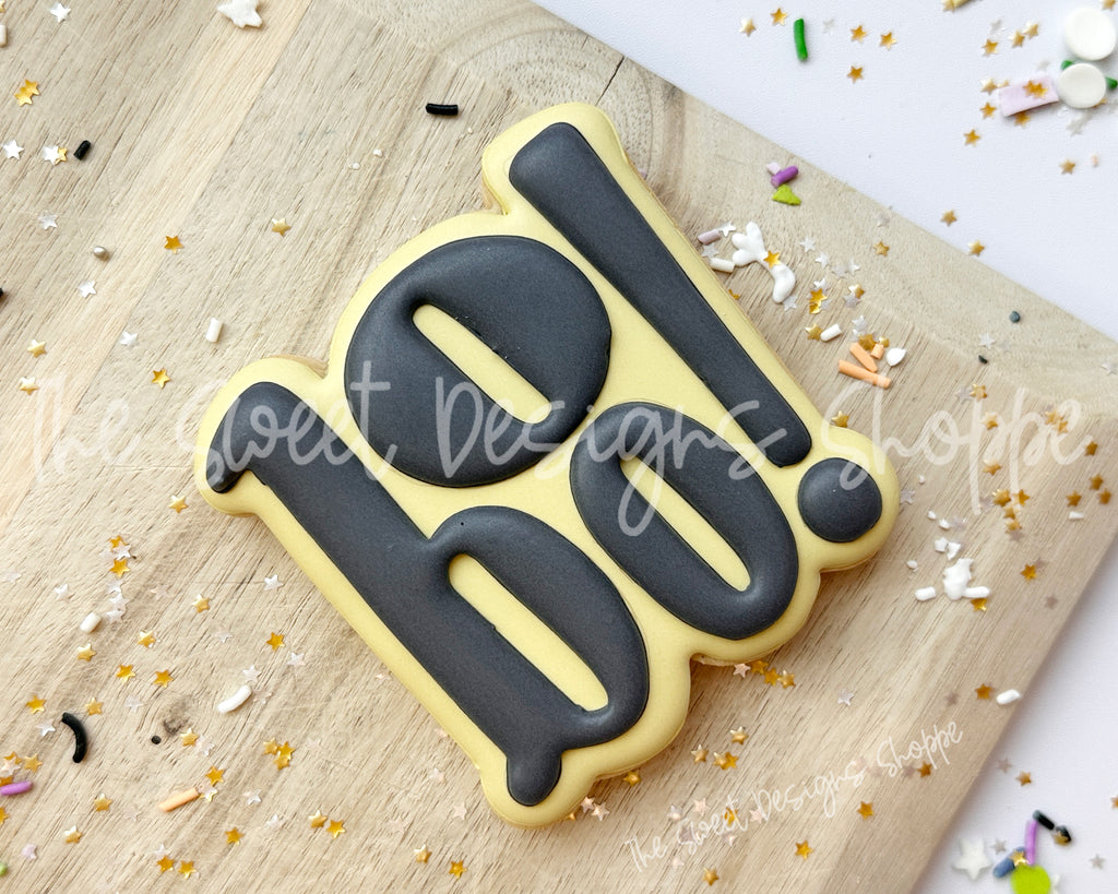 Cookie Cutters - Boo! Plaque - Cookie Cutter - The Sweet Designs Shoppe - TSDS - - ALL,Boo! plaque,Cookie Cutter,halloween,Plaque,Plaques,PLAQUES HANDLETTERING,Promocode,STL,trick or treat
