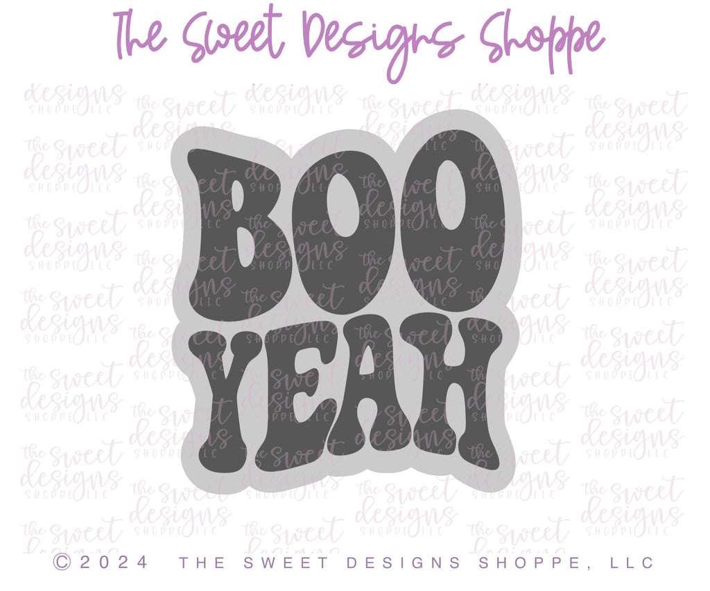 Cookie Cutters - BOO YEAH & Hip Ghost Cookie Cutter Set - Set of 2 - Cookie Cutters - The Sweet Designs Shoppe - - ALL, Cookie Cutter, halloween, Halloween set, Halloween Sets, Mini Sets, new, Plaque, Plaques, PLAQUES HANDLETTERING, Promocode, regular sets, set, STL