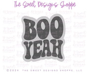 Cookie Cutters - BOO YEAH Plaque - Cookie Cutter - The Sweet Designs Shoppe - TSDS - - ALL,Cookie Cutter,halloween,Plaque,Plaques,PLAQUES HANDLETTERING,Promocode,R,STL