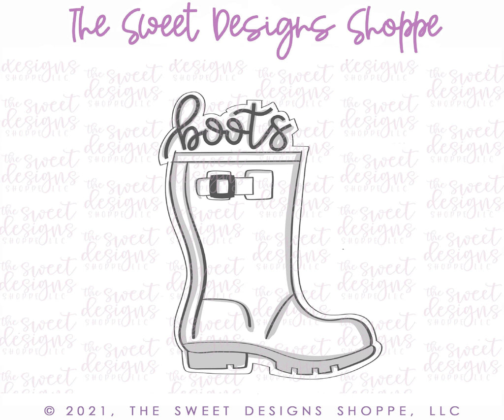 Cookie Cutters - Boot Cookie Sticker - Cookie Cutter - The Sweet Designs Shoppe - - Accesories, Accessories, accessory, ALL, Clothing / Accessories, Cookie Cutter, Fall, Fall / Thanksgiving, handlettering, Plaque, Plaques, PLAQUES HANDLETTERING, Promocode