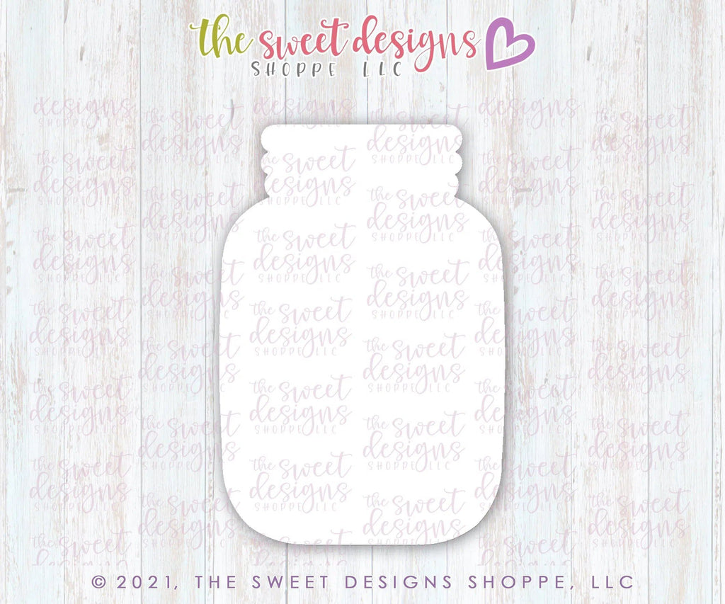Cookie Cutters - Bouquet Mason Jar - Cookie Cutter - The Sweet Designs Shoppe - TSDS - - ALL,beverage,Cookie Cutter,Easter / Spring,floral,Flowers,Food,Food & Beverages,Food and Beverage,MOM,mother,Mothers Day,Nature,Promocode,STL,teacher,teacher appreciation