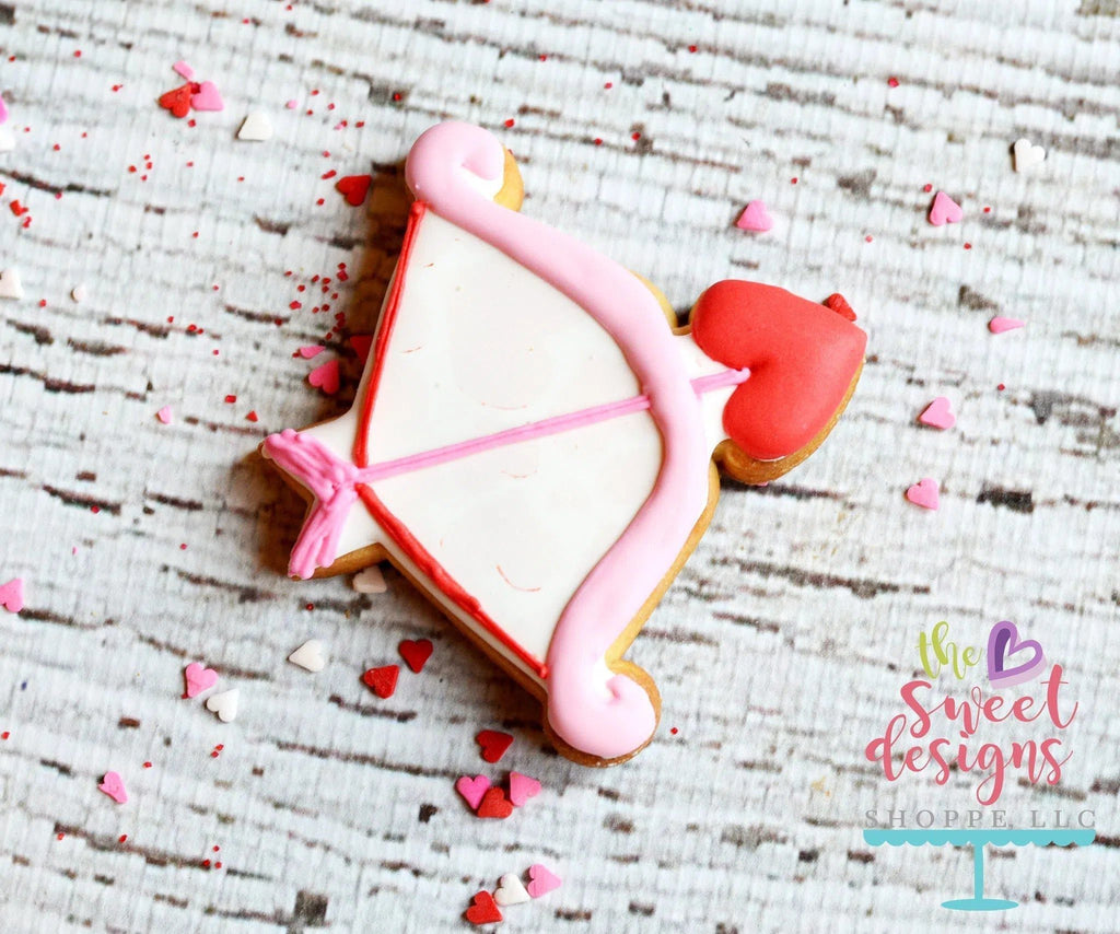 Cookie Cutters - Bow and Arrow - Cookie Cutter - The Sweet Designs Shoppe - - ALL, Arrow, Bow and Arrow, Cookie Cutter, Cupid, Heart, Love, Miscellaneous, Promocode, Target, valentine, Valentines, Wedding