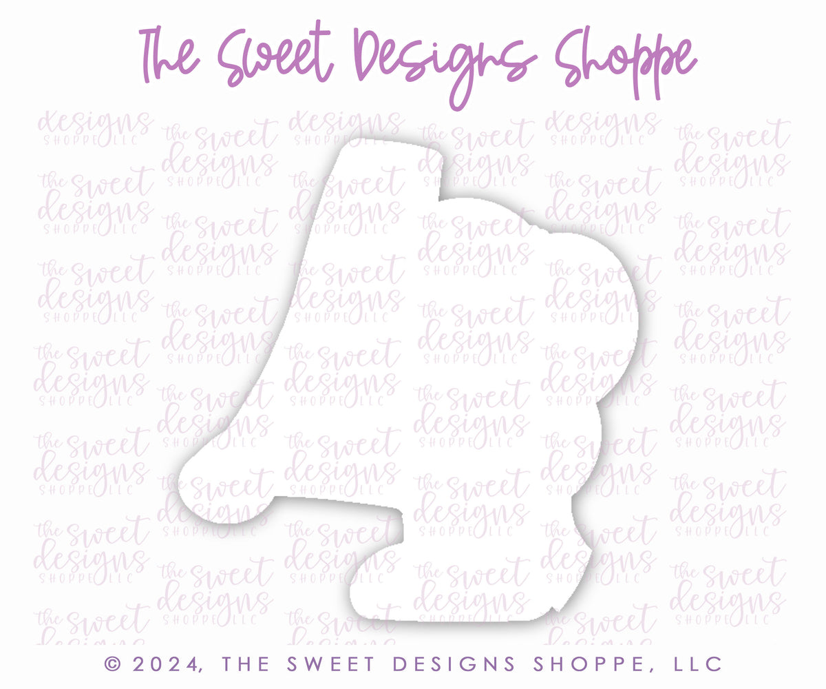 Cookie Cutters - Bow-tiful Four- Cookie Cutter - The Sweet Designs Shoppe - TSDS - - 4,ALL,Beautiful,Birthday,Cookie Cutter,Font,Fonts,kid,kids,Lettering,letters and numbers,number,numbers,NumberSet,Promocode,Series25,STL,text