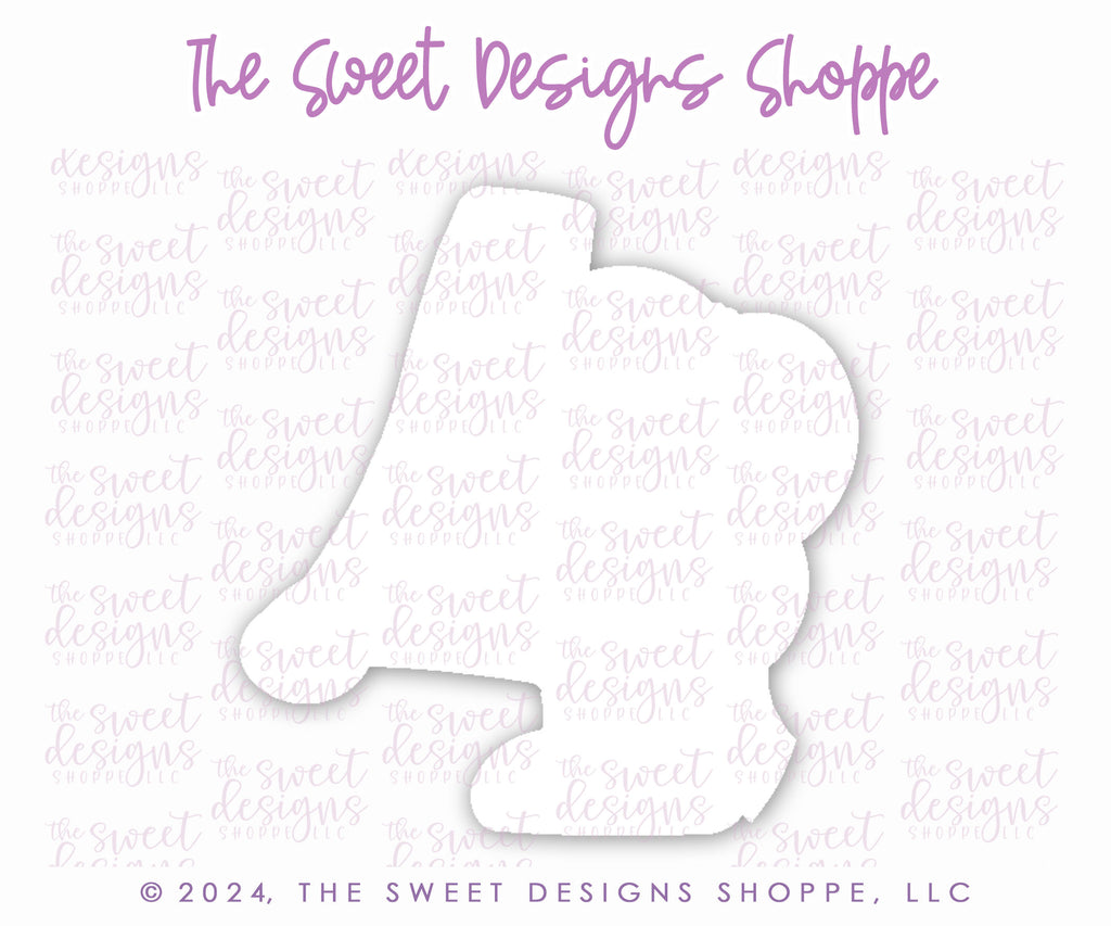 Cookie Cutters - Bow-tiful Four- Cookie Cutter - The Sweet Designs Shoppe - TSDS - - 4,ALL,Beautiful,Birthday,Cookie Cutter,Font,Fonts,kid,kids,Lettering,letters and numbers,number,numbers,NumberSet,Promocode,Series25,STL,text