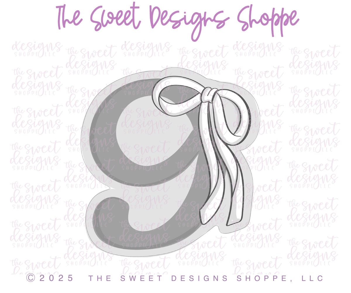 Cookie Cutters - Bow-tiful Numbers Set - Set of 10 - Cookie Cutters - The Sweet Designs Shoppe - TSDS - - 0,1,2,3,4,5,6,7,8,9,ALL,Beautiful,Birthday,Cookie Cutter,Customize,Font,Fonts,lettering,number,numbers,numberset,Promocode,regular sets,school,set,STL,text,valentine,Valentines,Wedding,Wedding Favors