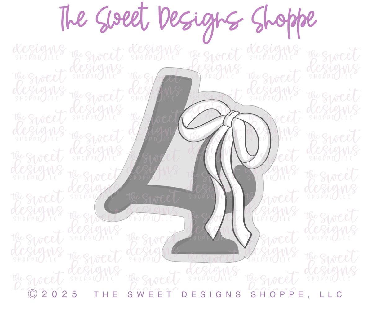 Cookie Cutters - Bow-tiful Numbers Set - Set of 10 - Cookie Cutters - The Sweet Designs Shoppe - TSDS - - 0,1,2,3,4,5,6,7,8,9,ALL,Beautiful,Birthday,Cookie Cutter,Customize,Font,Fonts,lettering,number,numbers,numberset,Promocode,regular sets,school,set,STL,text,valentine,Valentines,Wedding,Wedding Favors