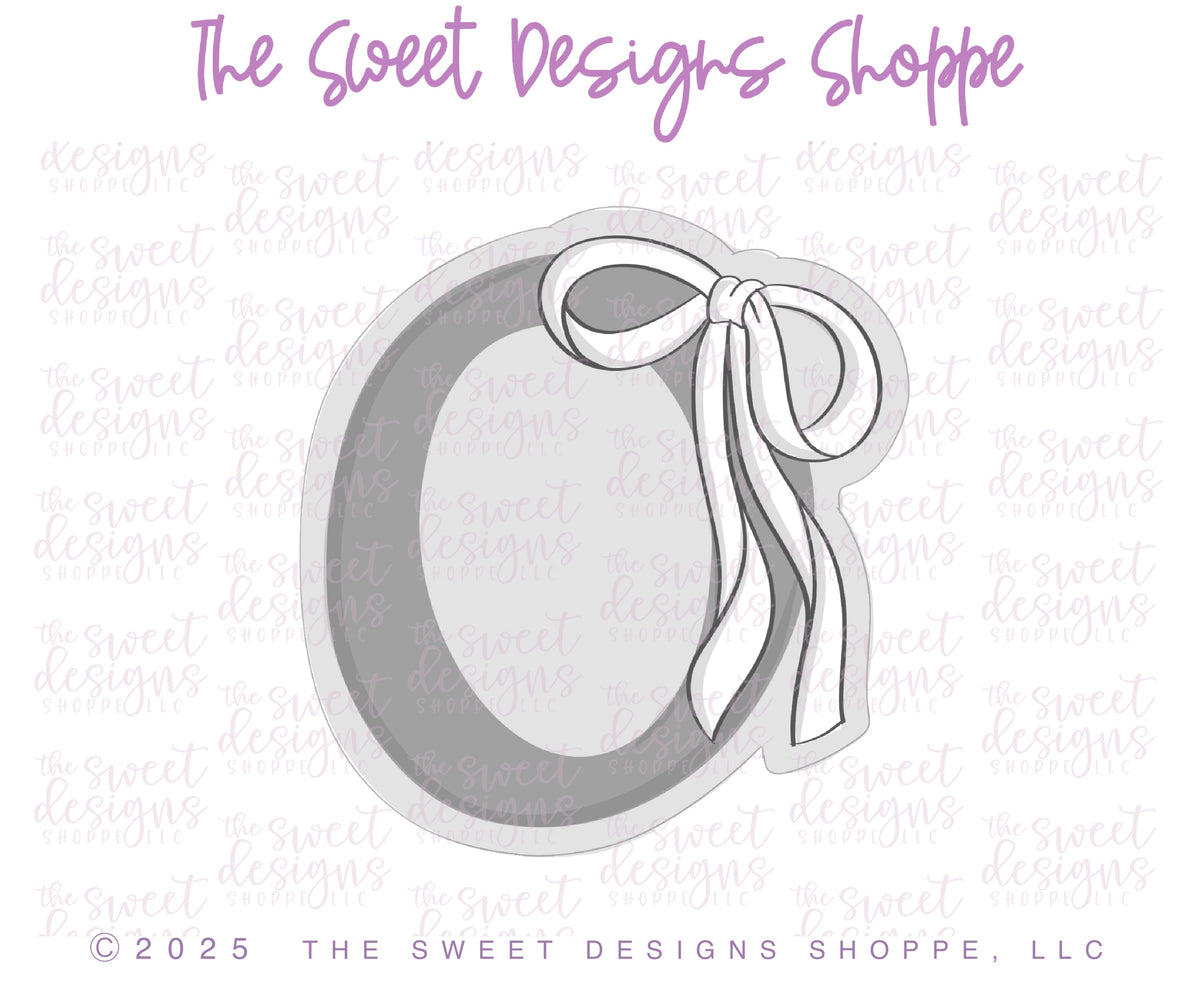 Cookie Cutters - Bow-tiful Zero - Cookie Cutter - The Sweet Designs Shoppe - TSDS - - 0,ALL,Beautiful,Birthday,Cookie Cutter,Font,Fonts,kid,kids,Lettering,letters and numbers,number,numbers,NumberSet,Promocode,Series25,STL,text