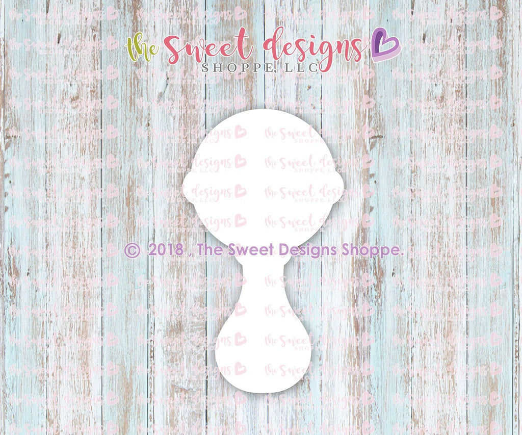 Cookie Cutters - Boy Rattle - Cookie Cutter - The Sweet Designs Shoppe - - ALL, Baby, baby shower, baby toys, Cookie Cutter, Customize, Promocode, toys