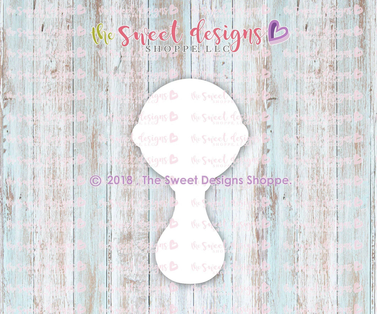 Cookie Cutters - Boy Rattle - Cookie Cutter - The Sweet Designs Shoppe - TSDS - - ALL,Baby,baby shower,baby shower favors,baby toys,Cookie Cutter,Customize,Promocode,STL,toys