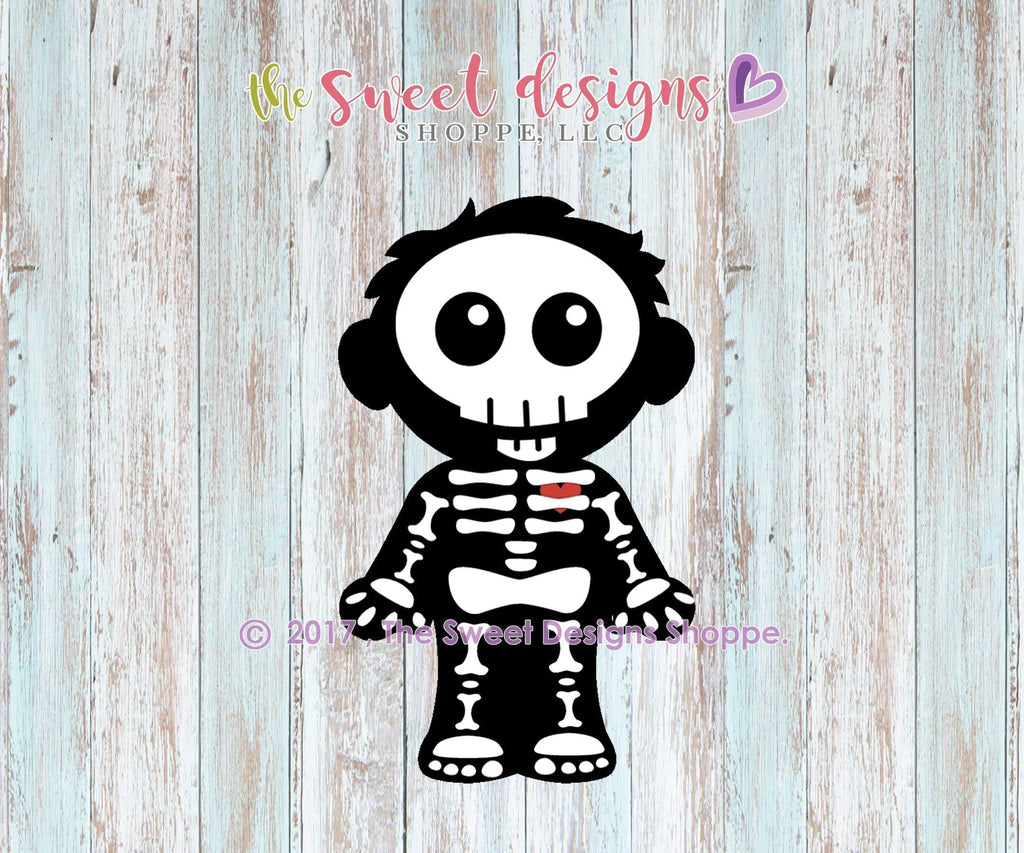 Cookie Cutters - Boy Skeleton - Cookie Cutter - The Sweet Designs Shoppe - - ALL, Boy, Cookie Cutter, Fall / Halloween, Halloween, kid, Kids, Kids / Fantasy, Promocode, Skeleton, trick or treat