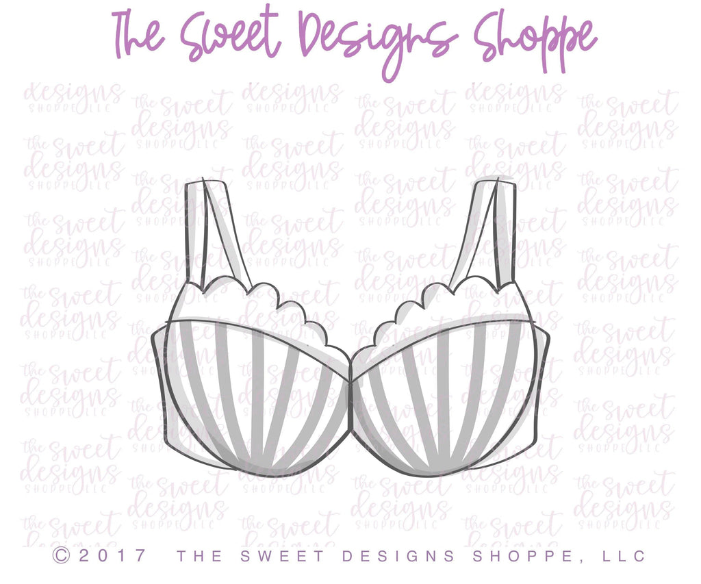 Cookie Cutters - Bra v2- Cookie Cutter - The Sweet Designs Shoppe - - ALL, Bachelorette, Bridal Shower, Bride, Clothing / Accessories, Cookie Cutter, Fashion, Promocode, Summer, valenteine, valentine, Valentine's, Wedding