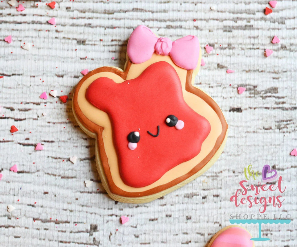 Cookie Cutters - Bread with Jelly v2- Cookie Cutter - The Sweet Designs Shoppe - - ALL, Bread, Cookie Cutter, Cute couple, Cute Couples, Food, Food & Beverages, Promocode, Valentines