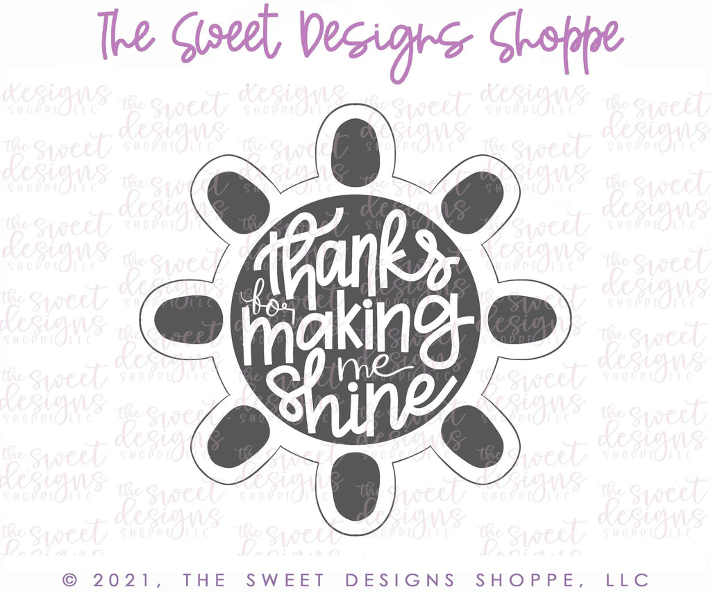 Cookie Cutters - Bright Sun - Cookie Cutter - The Sweet Designs Shoppe - TSDS - - ALL,Cookie Cutter,garden,gardening,hobbie,Hobbies,Hobbies and Camping,hobby,Nature,Promocode,Summer,summer plaque,sun,teacher,teacher appreciation