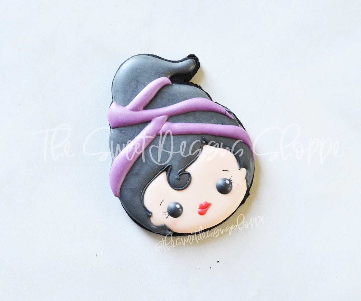 Cookie Cutters - Brunette Witch Face - Cookie Cutter - The Sweet Designs Shoppe - TSDS - - ALL,Cookie Cutter,halloween,kids,Kids / Fantasy,Promocode,STL,wobble