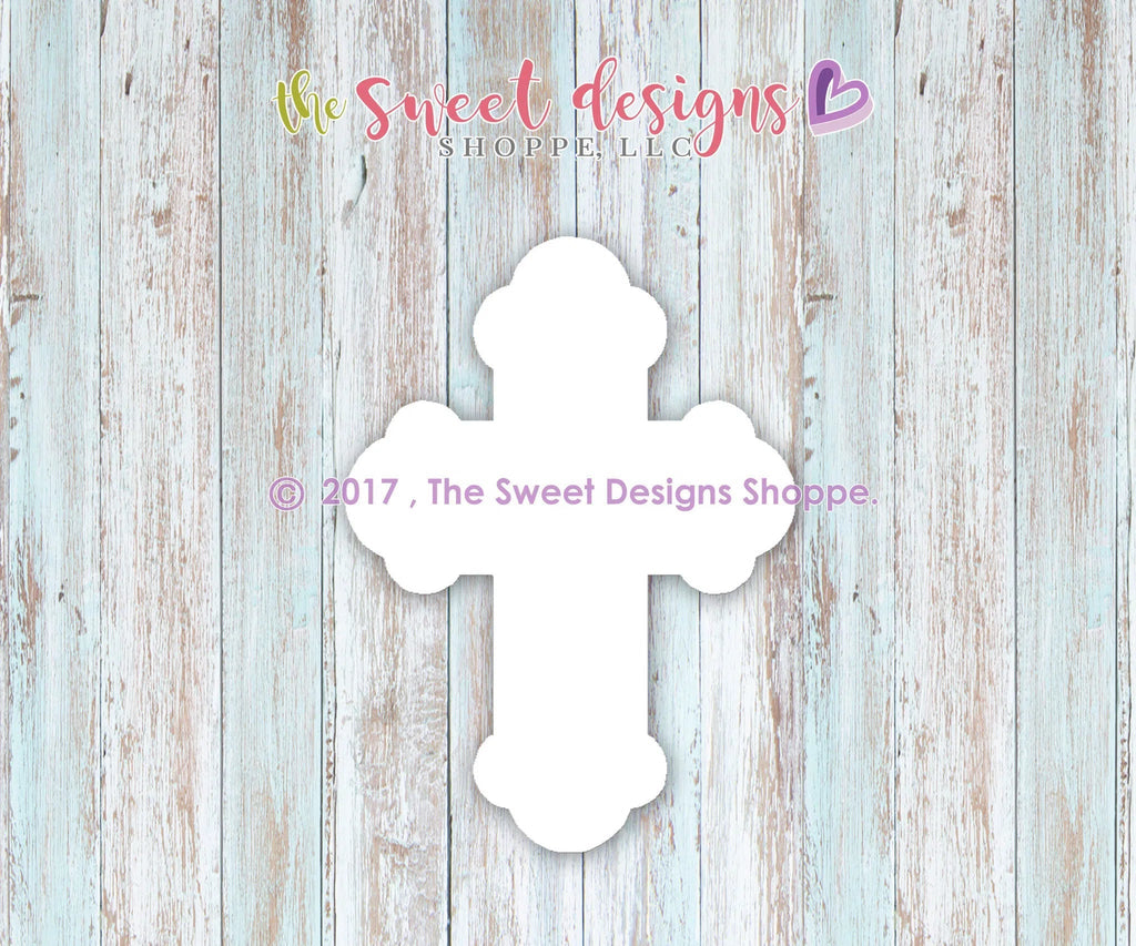 Cookie Cutters - Budded Cross v2- Cookie Cutter - Sweet Designs Shoppe - - ALL, communion, Cookie Cutter, First Communion, Promocode, Religious