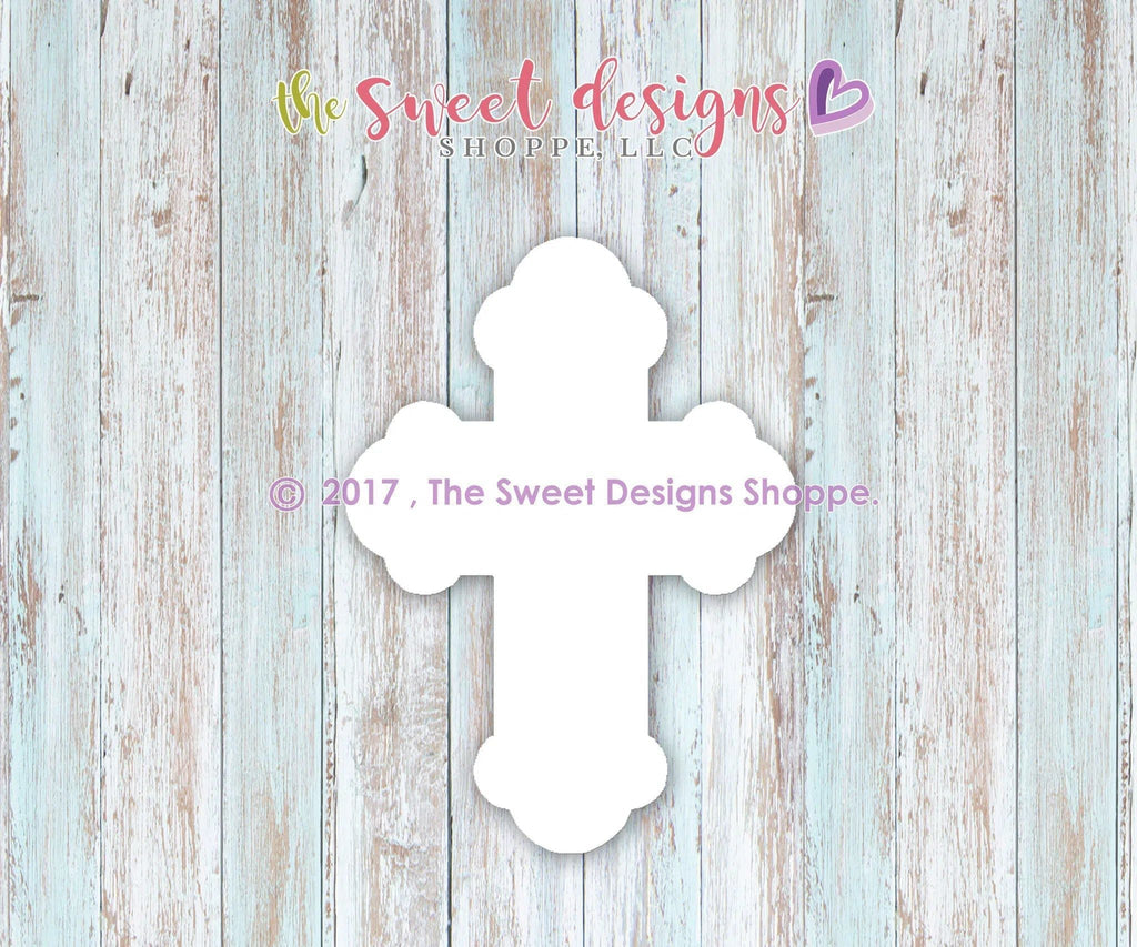 Cookie Cutters - Budded Cross v2- Cookie Cutter - The Sweet Designs Shoppe - TSDS - - ALL,communion,Cookie Cutter,First Communion,Promocode,Religious,STL