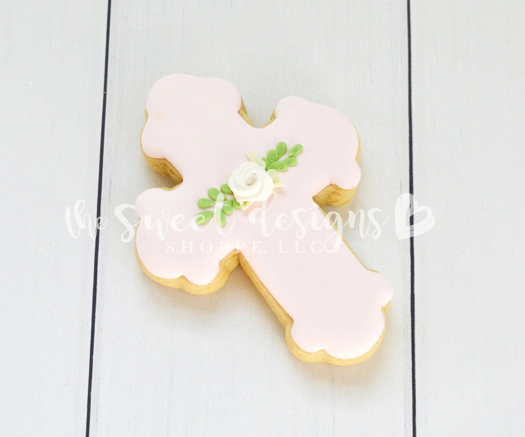 Cookie Cutters - Budded Cross v2- Cookie Cutter - The Sweet Designs Shoppe - TSDS - - ALL,communion,Cookie Cutter,First Communion,Promocode,Religious,STL