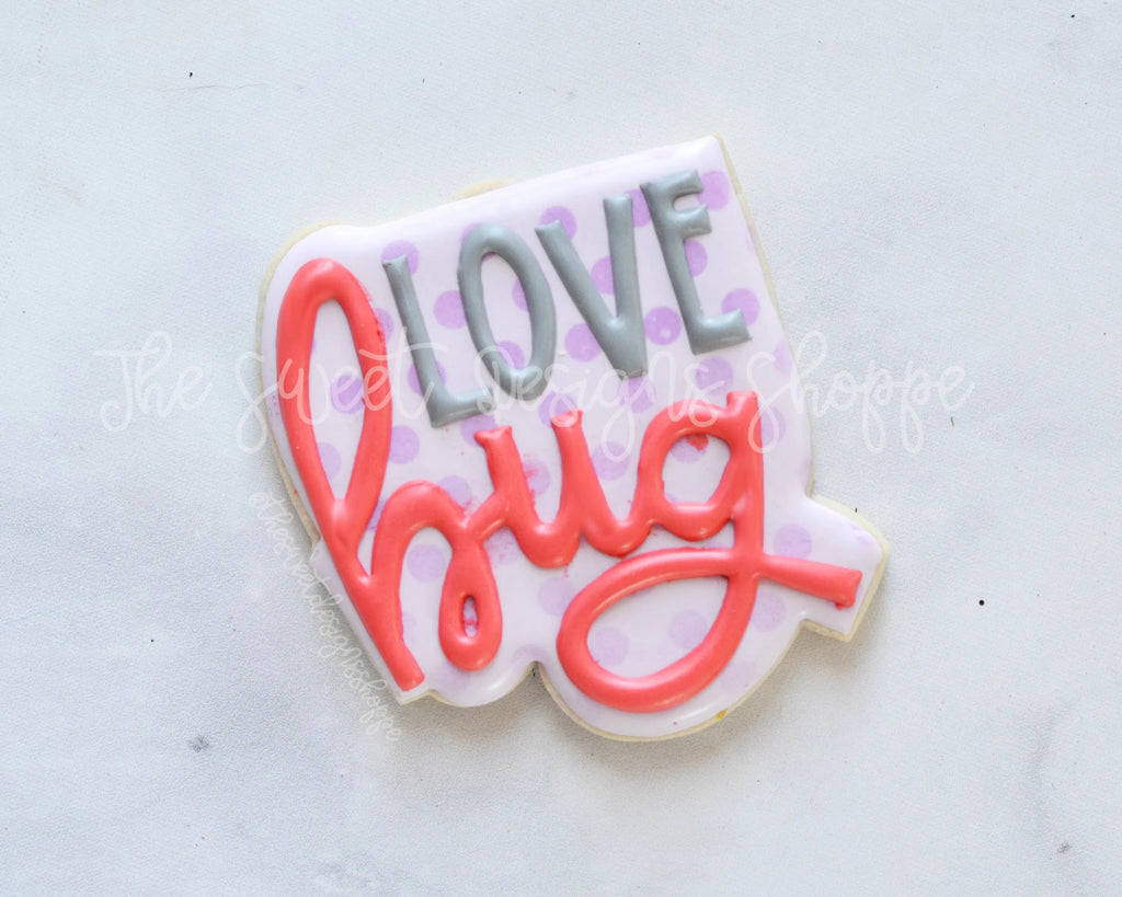 Cookie Cutters - Bug Love Plaque - Cookie Cutter - Sweet Designs Shoppe - - ALL, Animal, Animals, Animals and Insects, Cookie Cutter, Plaque, Plaques, PLAQUES HANDLETTERING, Promocode, valentine, valentines