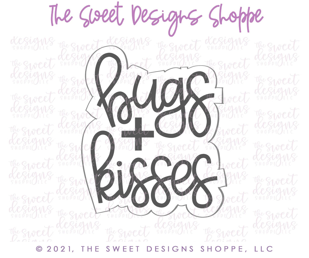 Cookie Cutters - Bugs + Kisses Plaque - Cookie Cutter - Sweet Designs Shoppe - - ALL, Animal, Animals, Animals and Insects, bugs & kisses, bugs and kisses, Cookie Cutter, Plaque, Plaques, PLAQUES HANDLETTERING, Promocode, valentine, valentines