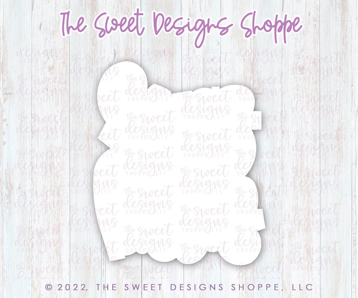Cookie Cutters - Bugs + Kisses Plaque - Cookie Cutter - The Sweet Designs Shoppe - TSDS - - ALL,Animal,Animals,Animals and Insects,bugs & kisses,bugs and kisses,Cookie Cutter,Plaque,Plaques,PLAQUES HANDLETTERING,Promocode,STL,valentine,valentines