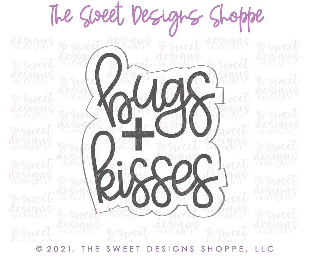 Cookie Cutters - Bugs + Kisses Plaque - Cookie Cutter - The Sweet Designs Shoppe - - ALL, Animal, Animals, Animals and Insects, bugs & kisses, bugs and kisses, Cookie Cutter, Plaque, Plaques, PLAQUES HANDLETTERING, Promocode, valentine, valentines