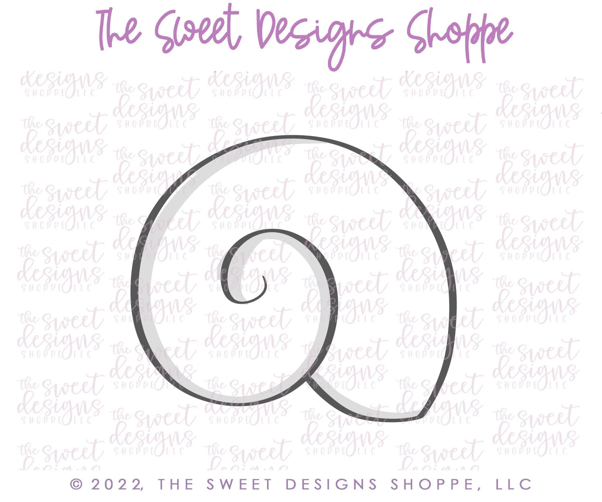 Cookie Cutters - Bull's Eye Shell - Cookie Cutter - The Sweet Designs Shoppe - TSDS - - ALL,Cookie Cutter,Lady Milk Stache,Lady MilkStache,LadyMilkStache,ocean,Promocode,sea,Seashell,STL,Summer,under the sea