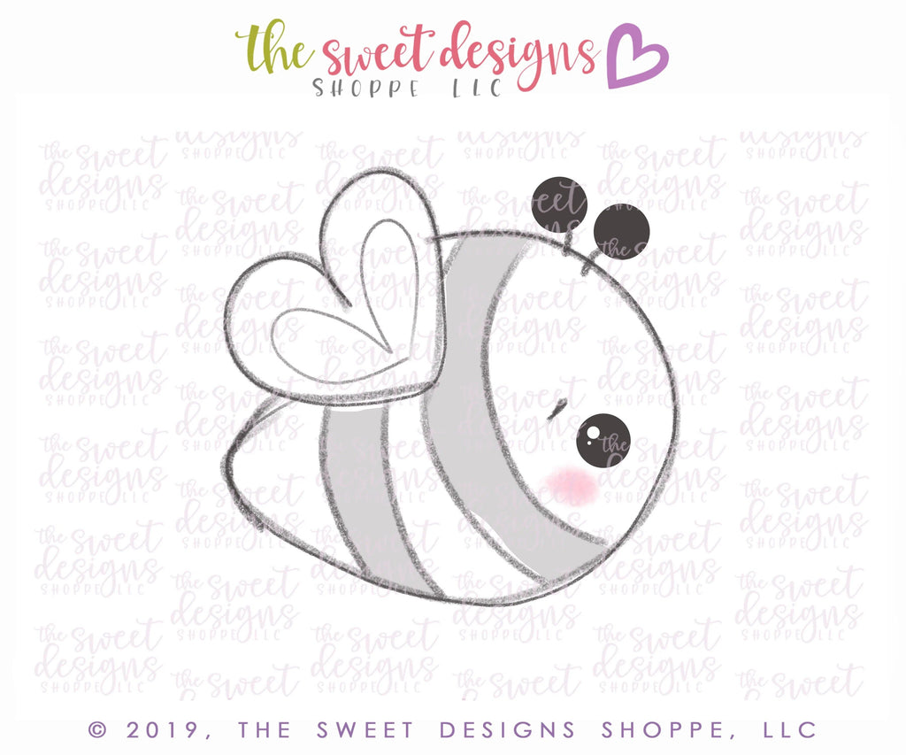 Cookie Cutters - Bumble Bee - Cookie Cutter - The Sweet Designs Shoppe - TSDS - - ALL,Animal,Animals,Animals and Insects,Cookie Cutter,easter,Easter / Spring,insect,Insects,Promocode,STL