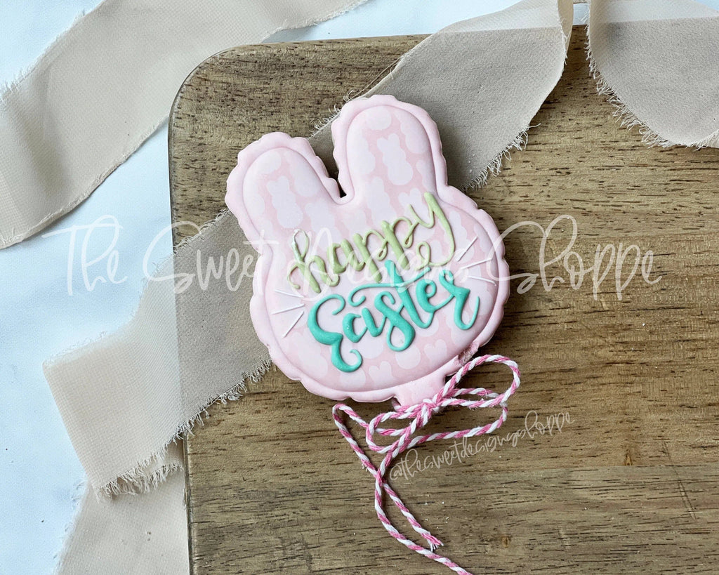 Cookie Cutters - Bunny Balloon - Cookie Cutter - The Sweet Designs Shoppe - TSDS - - ALL,Animal,Animals,Animals and Insects,Birthday,Cookie Cutter,easter,Easter / Spring,Party,party animals,Promocode