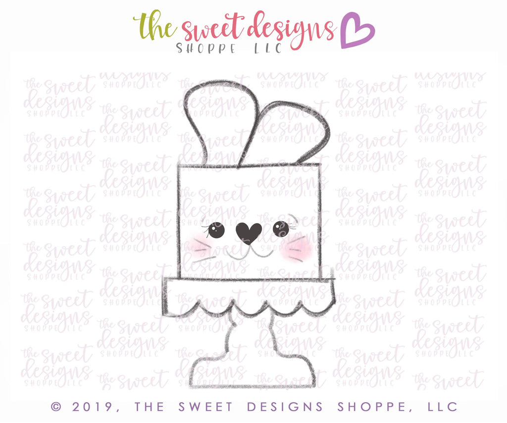 Cookie Cutters - Bunny Cake - Cookie Cutter - Sweet Designs Shoppe - - 2019, ALL, Animal, Cookie Cutter, Easter / Spring, Food, Food & Beverages, Promocode, Sweet