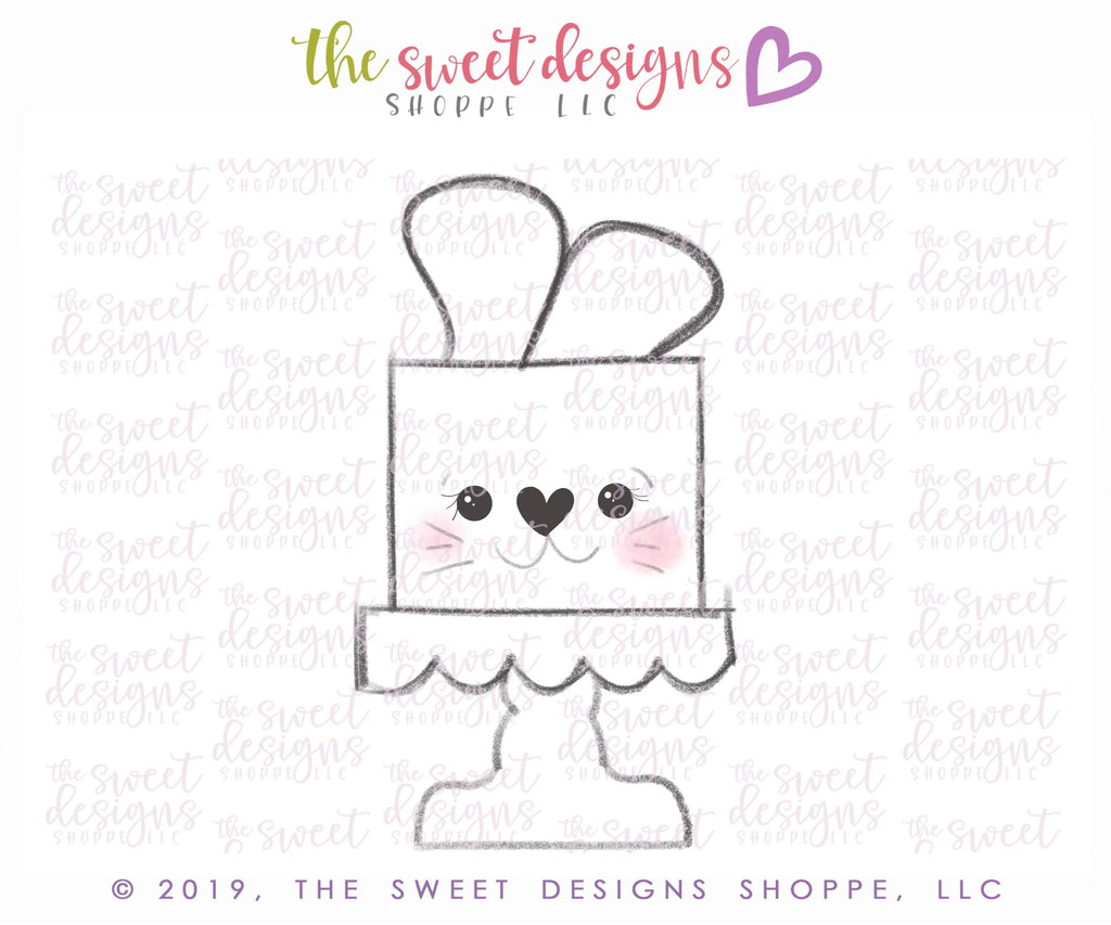 Cookie Cutters - Bunny Cake - Cookie Cutter - The Sweet Designs Shoppe - - 2019, ALL, Animal, Cookie Cutter, Easter / Spring, Food, Food & Beverages, Promocode, Sweet