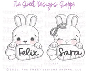 Cookie Cutters - Bunny Carrot Plaques by Lady Milkstache Set - Set of 2 - Cookie Cutters - The Sweet Designs Shoppe - TSDS - - ALL,bunny,Cookie Cutter,Easter,Easter / Spring,Lady Milk Stache,Lady MilkStache,LadyMilkStache,Mini Sets,Promocode,regular sets,set,STL