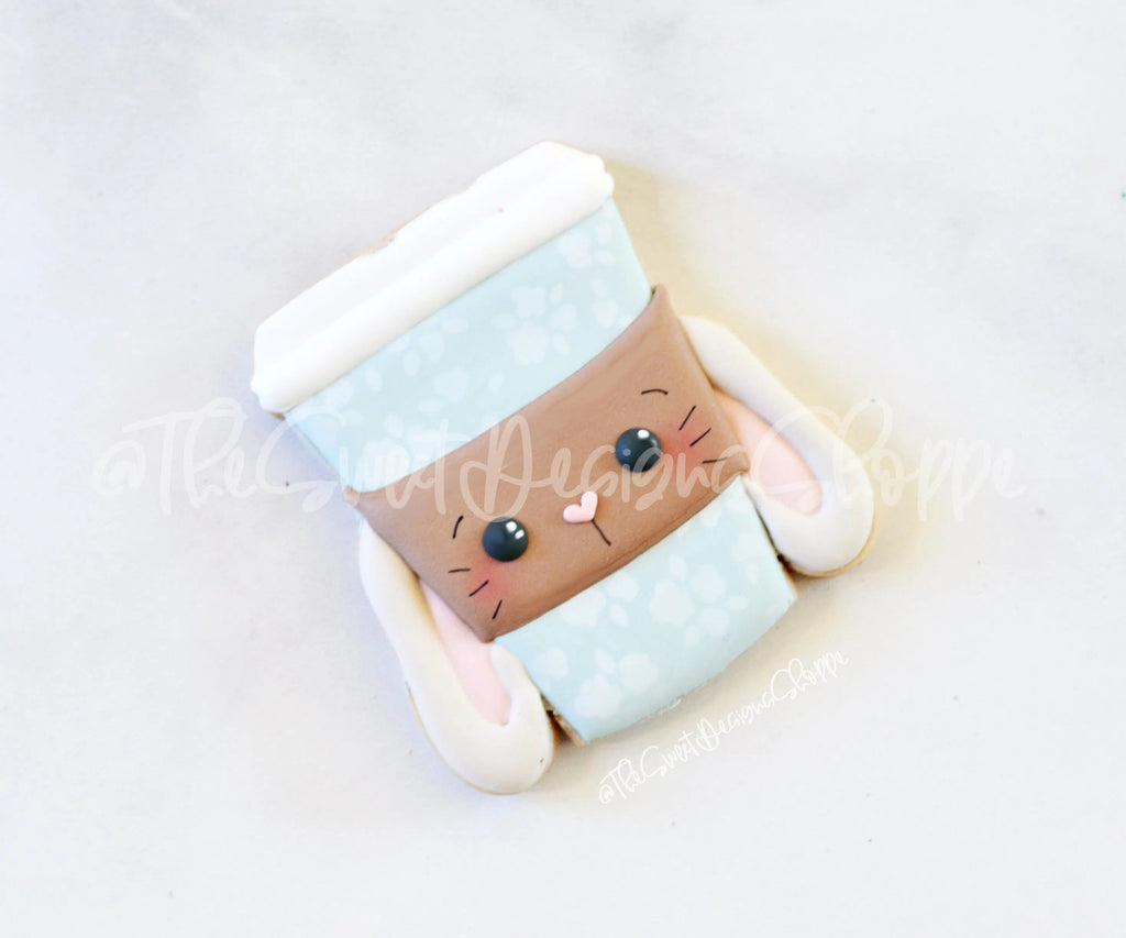 Cookie Cutters - Bunny Coffee - Cookie Cutter - The Sweet Designs Shoppe - TSDS - - ALL,Animal,Animals,Animals and Insects,Coffee,coffee paper cup,Cookie Cutter,Easter,Easter / Spring,Food,Food and Beverage,Food beverages,Promocode,STL