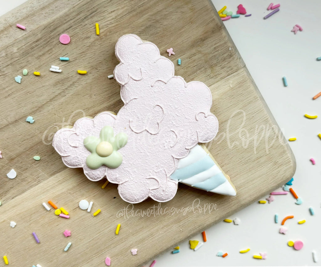 Cookie Cutters - Bunny Cotton Candy - Cookie Cutter - Sweet Designs Shoppe - - ALL, Birthday, circus, cone, Cookie Cutter, Easter, Easter / Spring, Misc, Miscelaneous, Miscellaneous, other, Promocode, snow cone