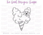 Cookie Cutters - Bunny Cotton Candy - Cookie Cutter - The Sweet Designs Shoppe - TSDS - - ALL,Birthday,circus,cone,Cookie Cutter,Easter,Easter / Spring,Misc,Miscelaneous,Miscellaneous,other,Promocode,snow cone,STL