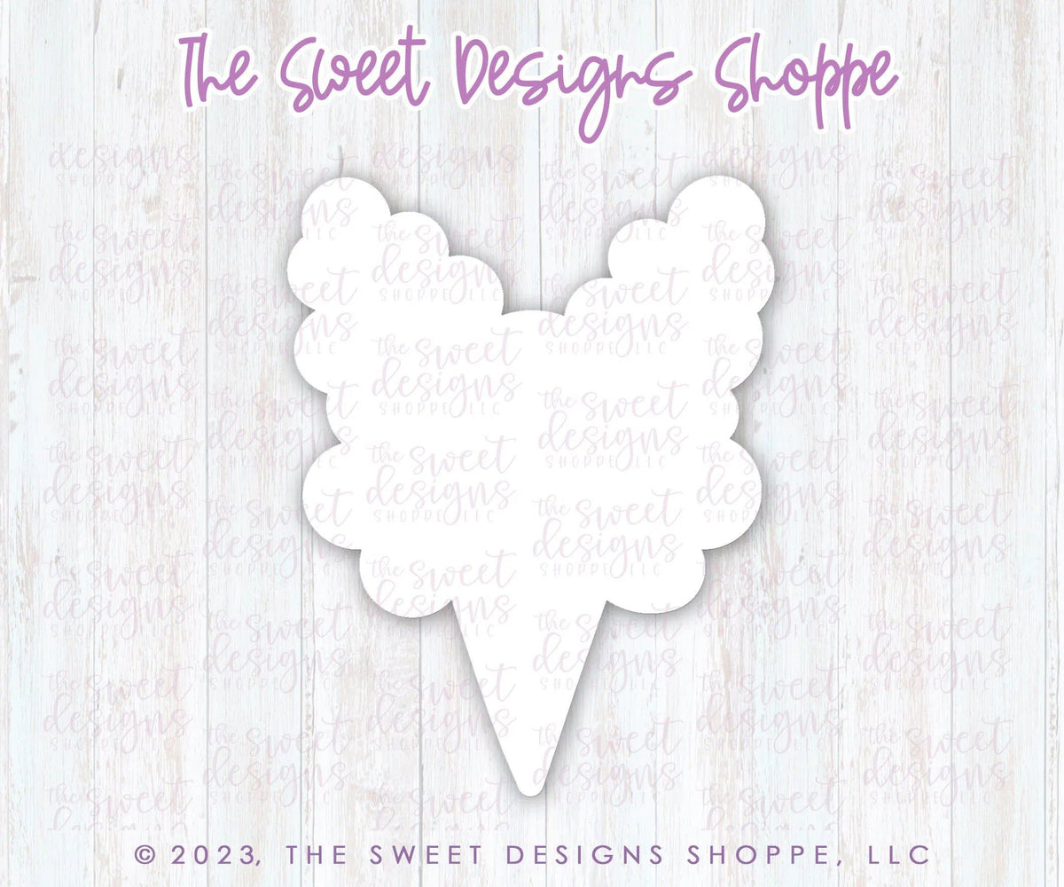 Cookie Cutters - Bunny Cotton Candy - Cookie Cutter - The Sweet Designs Shoppe - TSDS - - ALL,Birthday,circus,cone,Cookie Cutter,Easter,Easter / Spring,Misc,Miscelaneous,Miscellaneous,other,Promocode,snow cone,STL