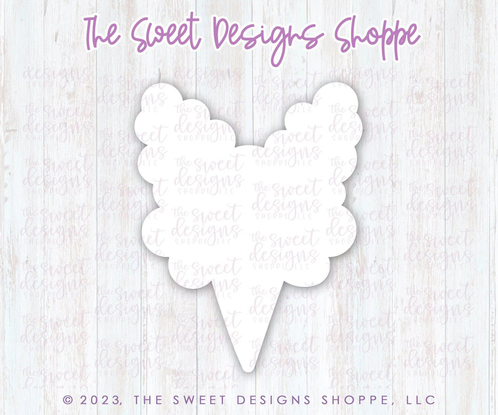 Cookie Cutters - Bunny Cotton Candy - Cookie Cutter - The Sweet Designs Shoppe - TSDS - - ALL,Birthday,circus,cone,Cookie Cutter,Easter,Easter / Spring,Misc,Miscelaneous,Miscellaneous,other,Promocode,snow cone
