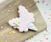 Cookie Cutters - Bunny Cotton Candy - Cookie Cutter - The Sweet Designs Shoppe - TSDS - - ALL,Birthday,circus,cone,Cookie Cutter,Easter,Easter / Spring,Misc,Miscelaneous,Miscellaneous,other,Promocode,snow cone,STL