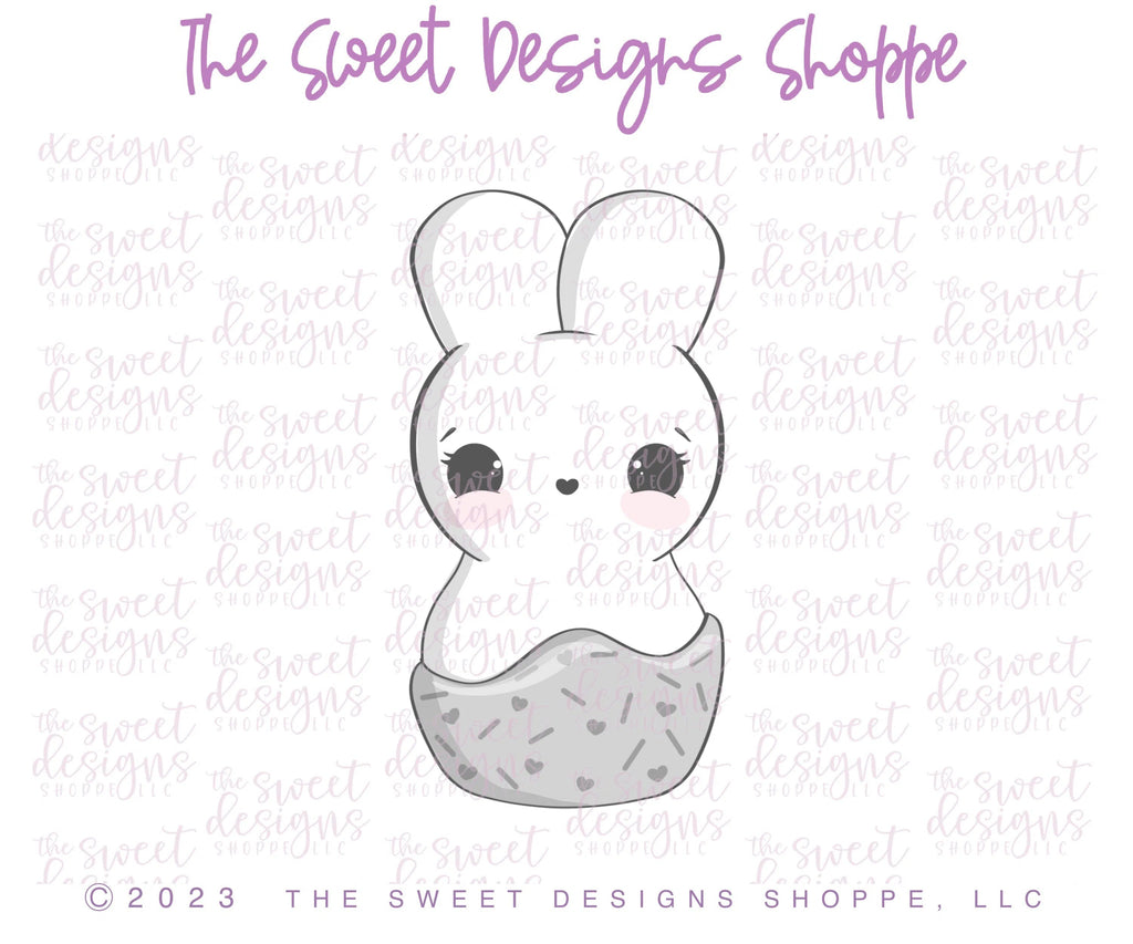 Cookie Cutters - Bunny Dipped in Chocolate - Cookie Cutter - Sweet Designs Shoppe - - ALL, Animal, Animals, Animals and Insects, Bunny, bunnypeep, Cookie Cutter, Easter, Easter / Spring, Lady Milk Stache, Lady MilkStache, LadyMilkStache, marshamallow, Promocode