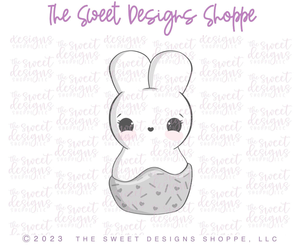 Cookie Cutters - Bunny Dipped in Chocolate - Cookie Cutter - The Sweet Designs Shoppe - - ALL, Animal, Animals, Animals and Insects, Bunny, bunnypeep, Cookie Cutter, Easter, Easter / Spring, Lady Milk Stache, Lady MilkStache, LadyMilkStache, marshamallow, Promocode