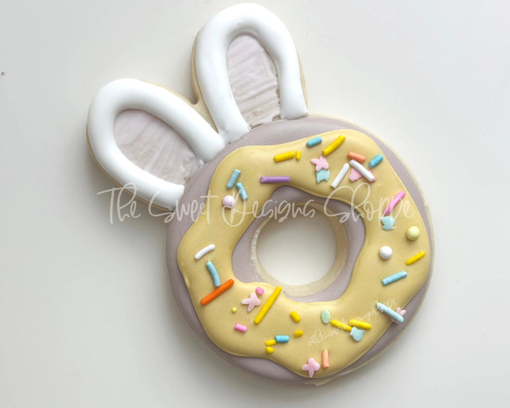 Cookie Cutters - Bunny Ears Donut - Cookie Cutter - The Sweet Designs Shoppe - - ALL, Cookie Cutter, Fall, Fall / Thanksgiving, fruits, Fruits and Vegetables, Plaque, Plaques, PLAQUES HANDLETTERING, Promocode, Sweet, Sweets