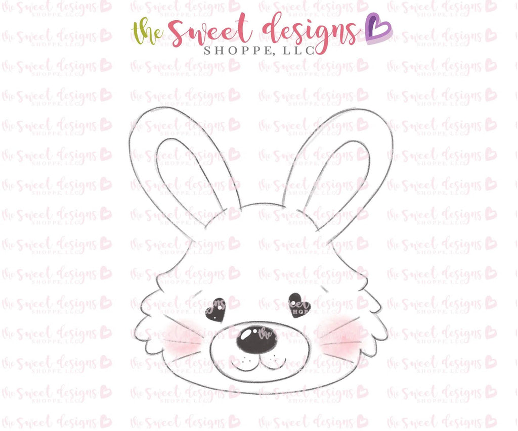 Cookie Cutters - Bunny Face 2018 v2- Cookie Cutter - Sweet Designs Shoppe - - ALL, Animal, Cookie Cutter, Easter, Easter / Spring, Promocode, Spring