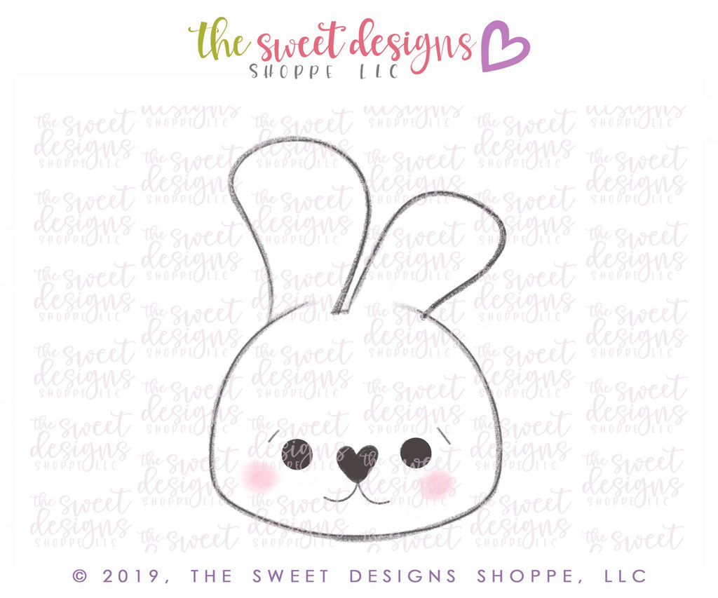 Cookie Cutters - Bunny Face 2019 - Cookie Cutter - Sweet Designs Shoppe - - ALL, Animal, Cookie Cutter, Easter, Easter / Spring, easter collection 2019, Promocode, Spring