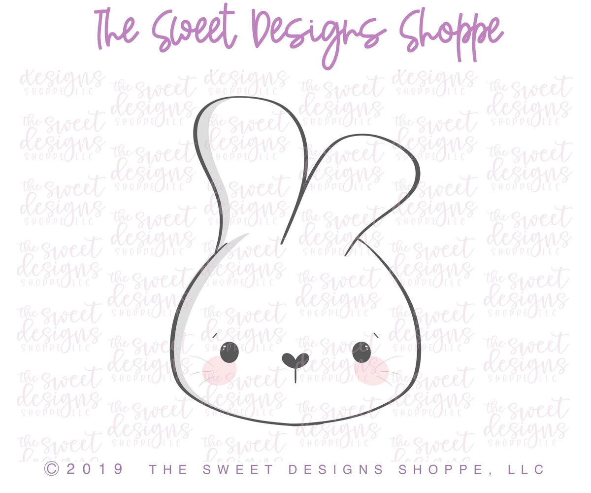 Cookie Cutters - Bunny Face 2019 - Cookie Cutter - The Sweet Designs Shoppe - TSDS - - ALL,Animal,Animals,Cookie Cutter,Easter,Easter / Spring,Promocode,Spring,STL