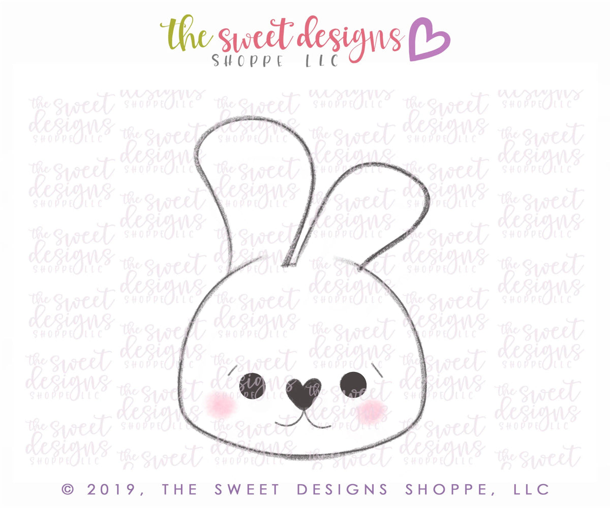 Cookie Cutters - Bunny Face 2019 - Cookie Cutter - The Sweet Designs Shoppe - TSDS - - ALL,Animal,Animals,Cookie Cutter,Easter,Easter / Spring,Promocode,Spring,STL