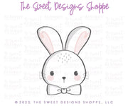 Cookie Cutters - Bunny Face with Bow Tie - Cookie Cutter - The Sweet Designs Shoppe - TSDS - - ALL,Animal,Animals,Animals and Insects,Cookie Cutter,Easter,Easter / Spring,Promocode,STL