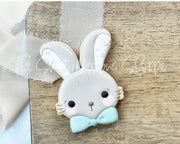 Cookie Cutters - Bunny Face with Bow Tie - Cookie Cutter - The Sweet Designs Shoppe - TSDS - - ALL,Animal,Animals,Animals and Insects,Cookie Cutter,Easter,Easter / Spring,Promocode,STL