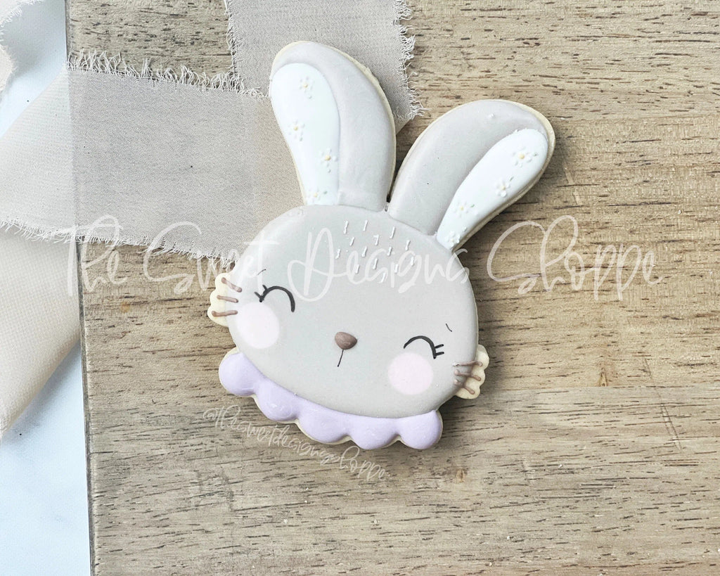 Cookie Cutters - Bunny Face with Scalloped Neck - Cookie Cutter - The Sweet Designs Shoppe - TSDS - - ALL,Animal,Animals,Animals and Insects,Cookie Cutter,Easter,Easter / Spring,Promocode
